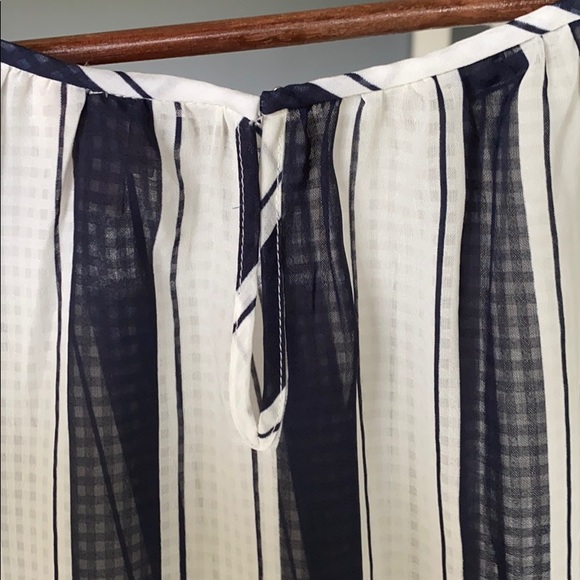 Navy and white striped blouse - Picture 3 of 3